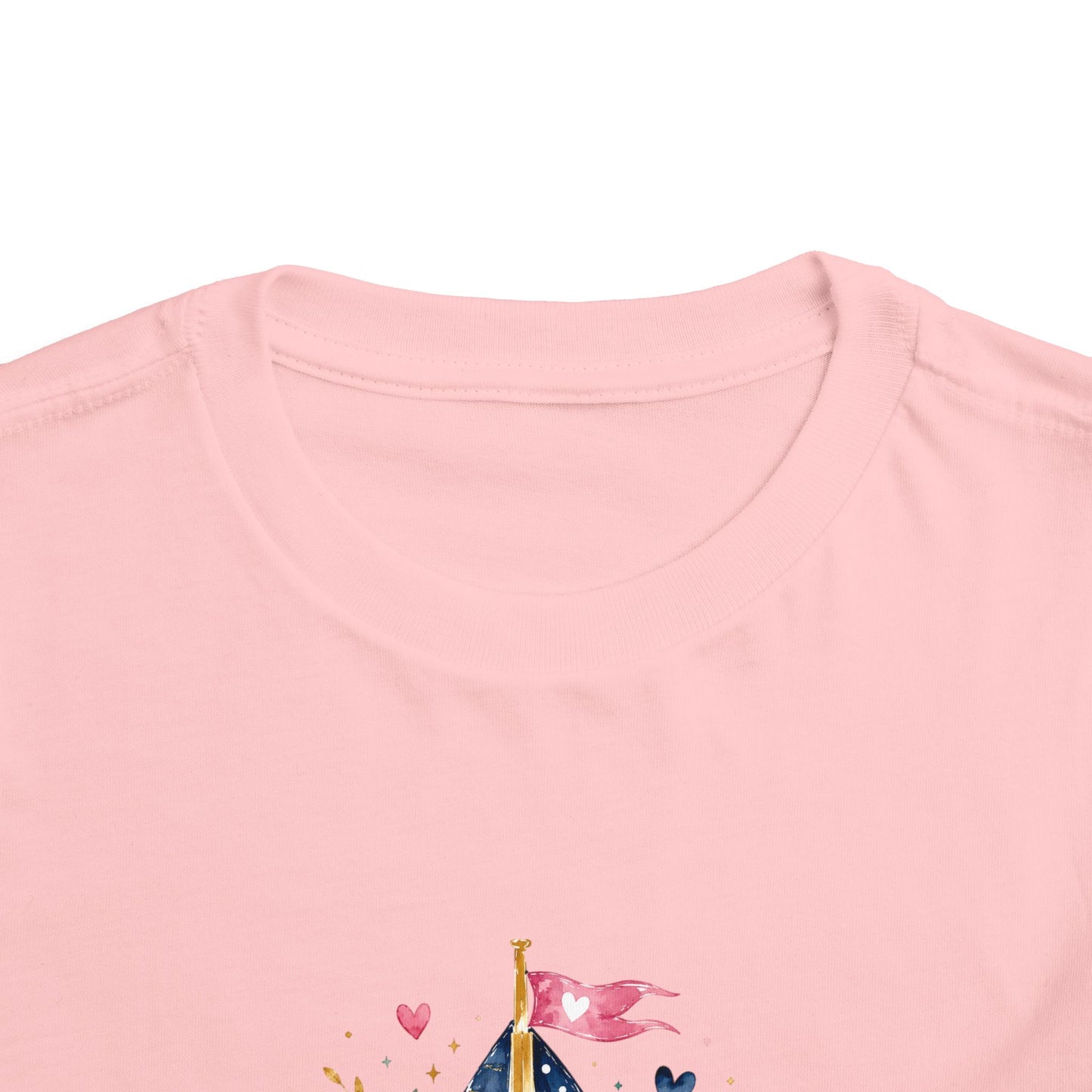 Toddler Tee - 'Jesus is my Captain' Nautical Sailboat Christian Shirt