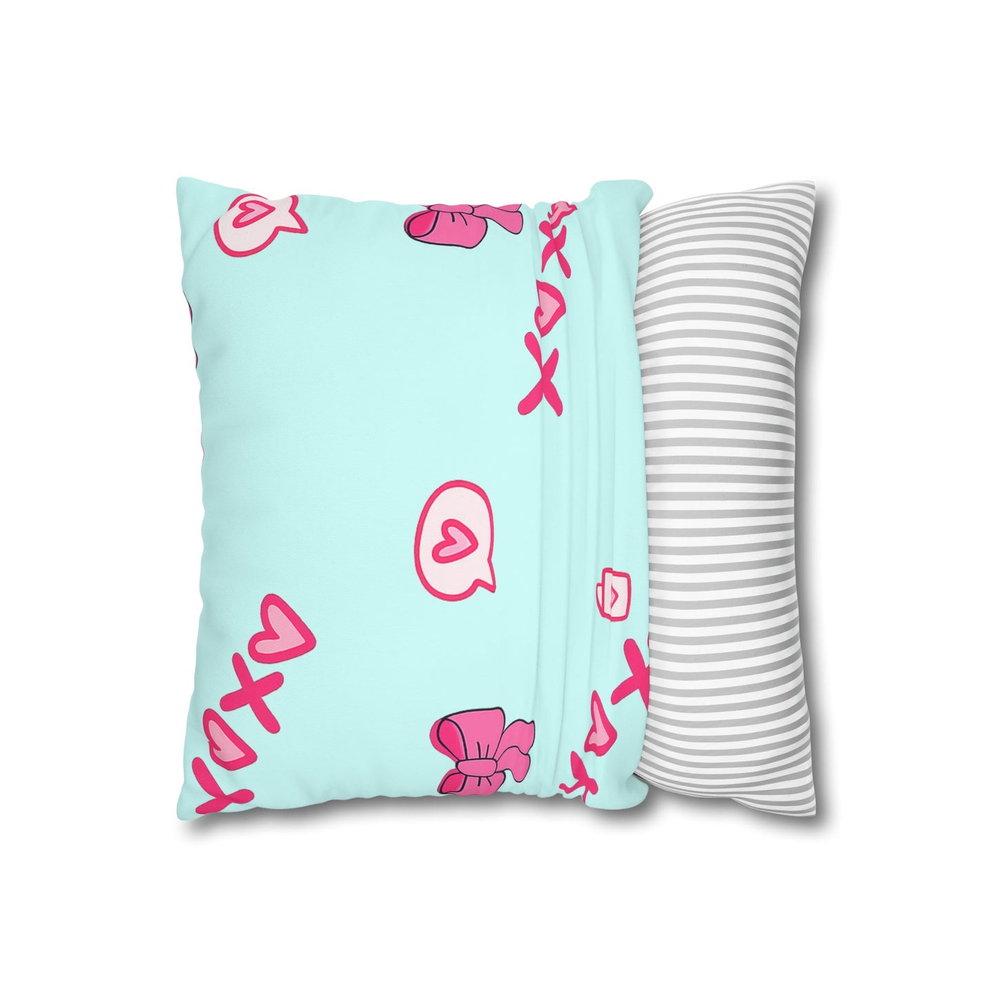 Flamingo Faith Square Pillow — "Born to Stand Out" Inspirational Throw Pillowcase