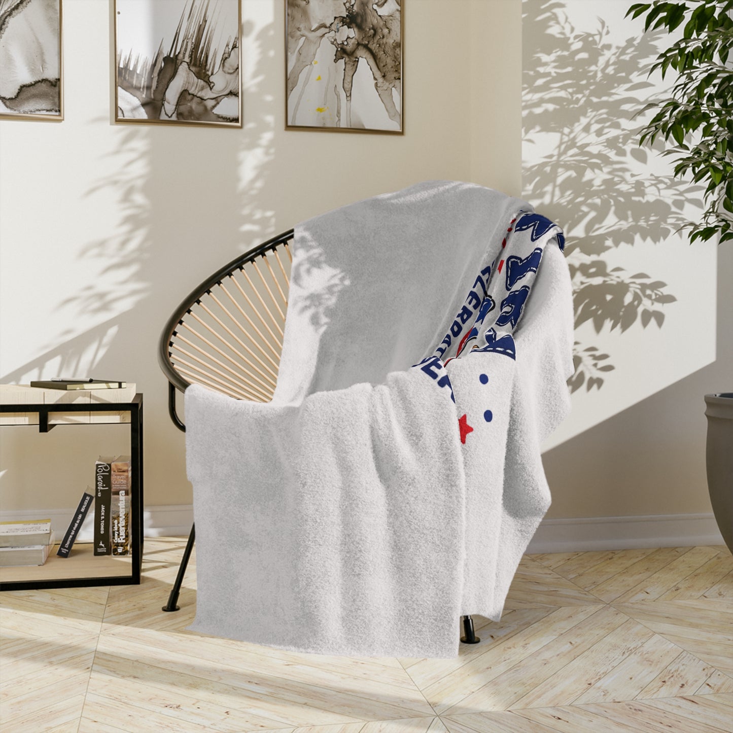 My First 4th of July Baby Blanket — Velveteen Microfiber Patriotic Throw