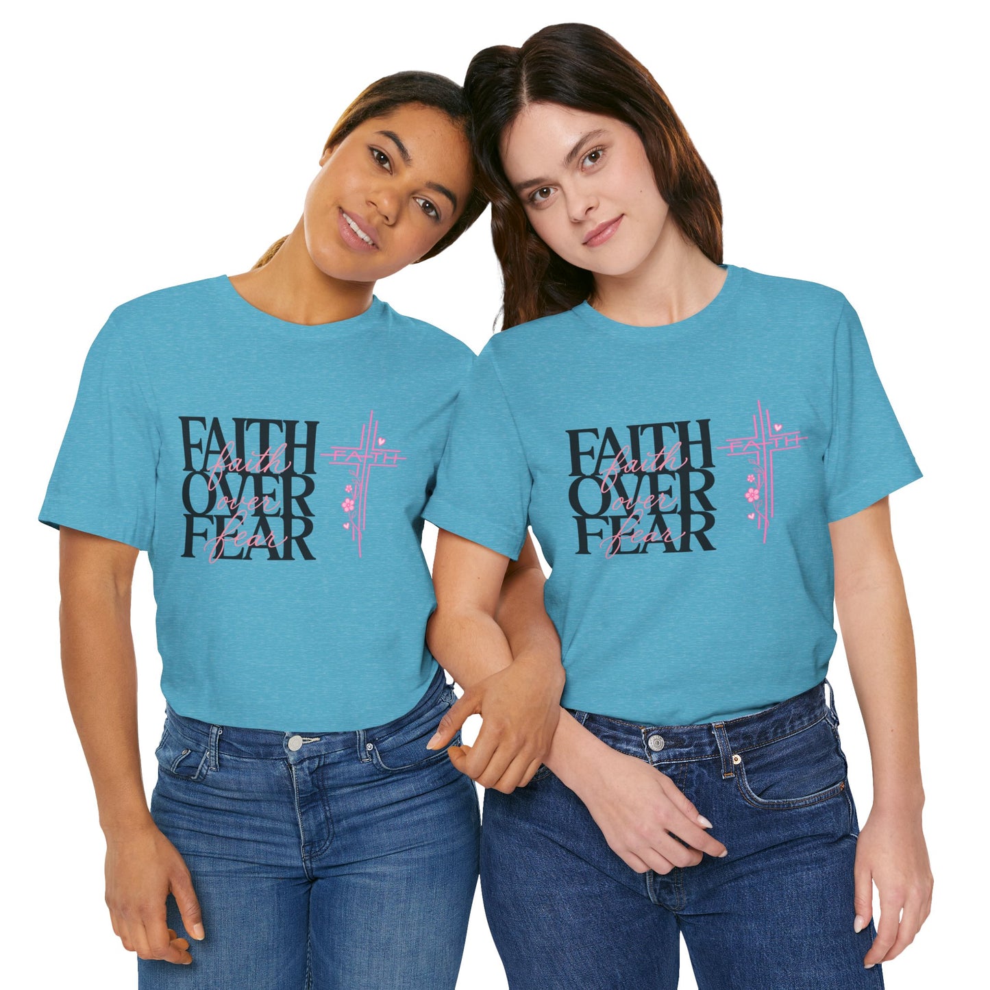 Faith Over Fear T-Shirt — Inspirational Christian Graphic Tee