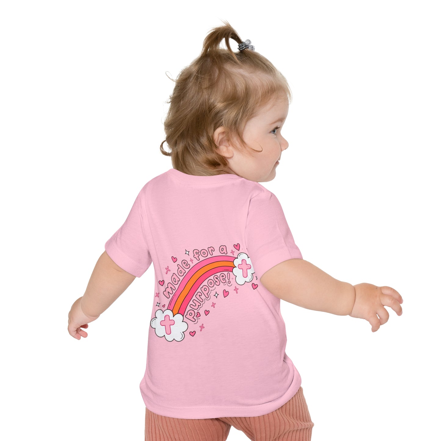 Baby T-Shirt — 'Go Spread It' Gospel Toast & 'Made for a Purpose' Rainbow Christian Tee