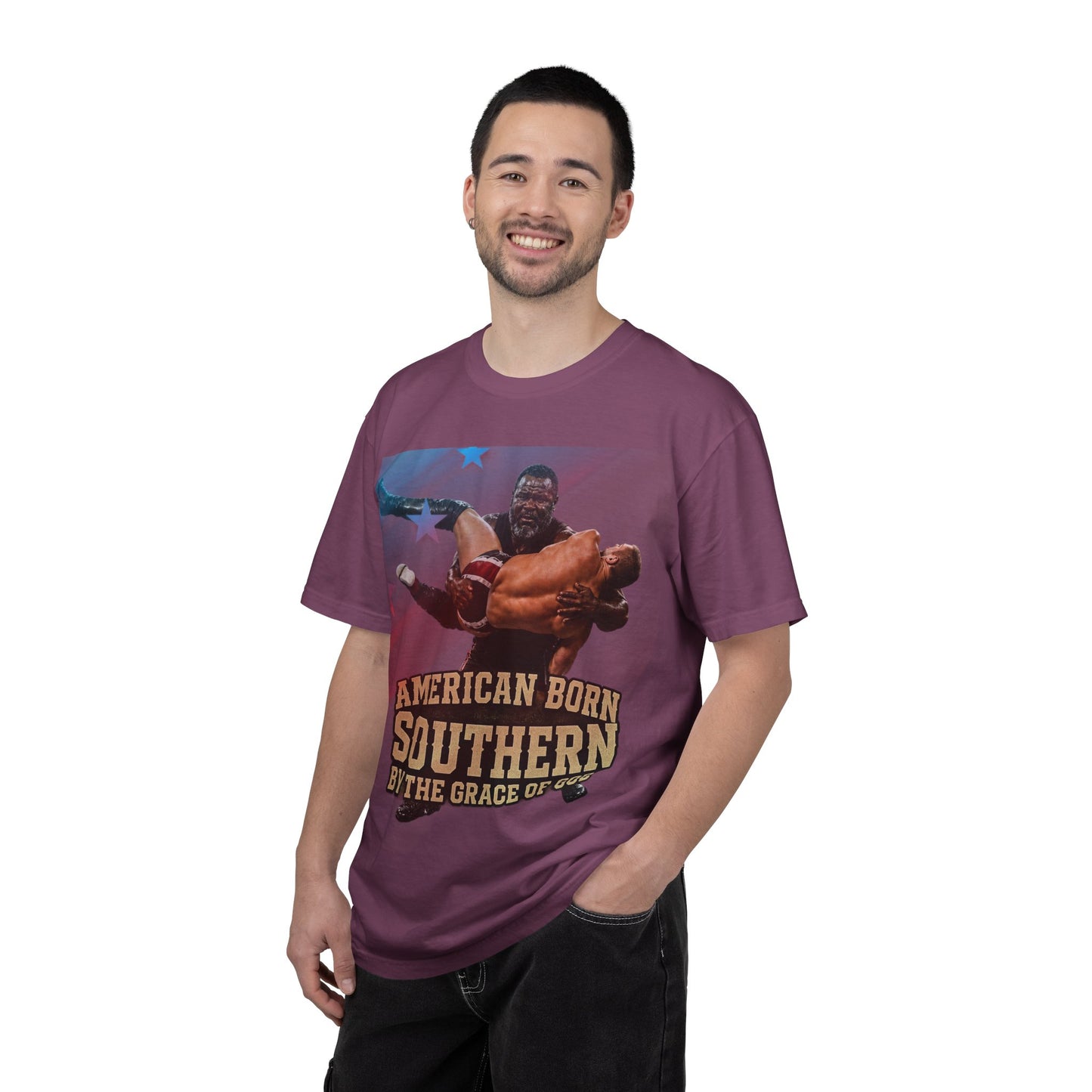 Southern Born T-Shirt — "American Born Southern by the Grace of God" Graphic Tee