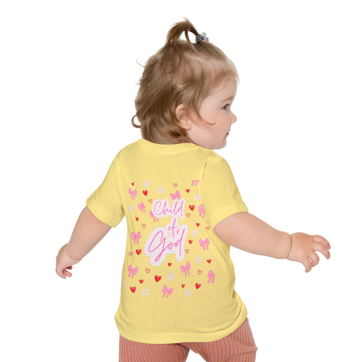 Baby T-Shirt — Pink "Child of God" Heart Alarm Design