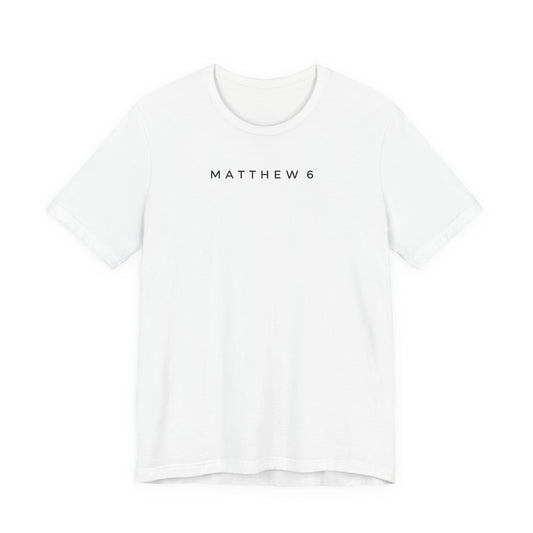 Matthew 6 Prayer Cross Tee — Our Father Lord's Prayer Christian T-Shirt
