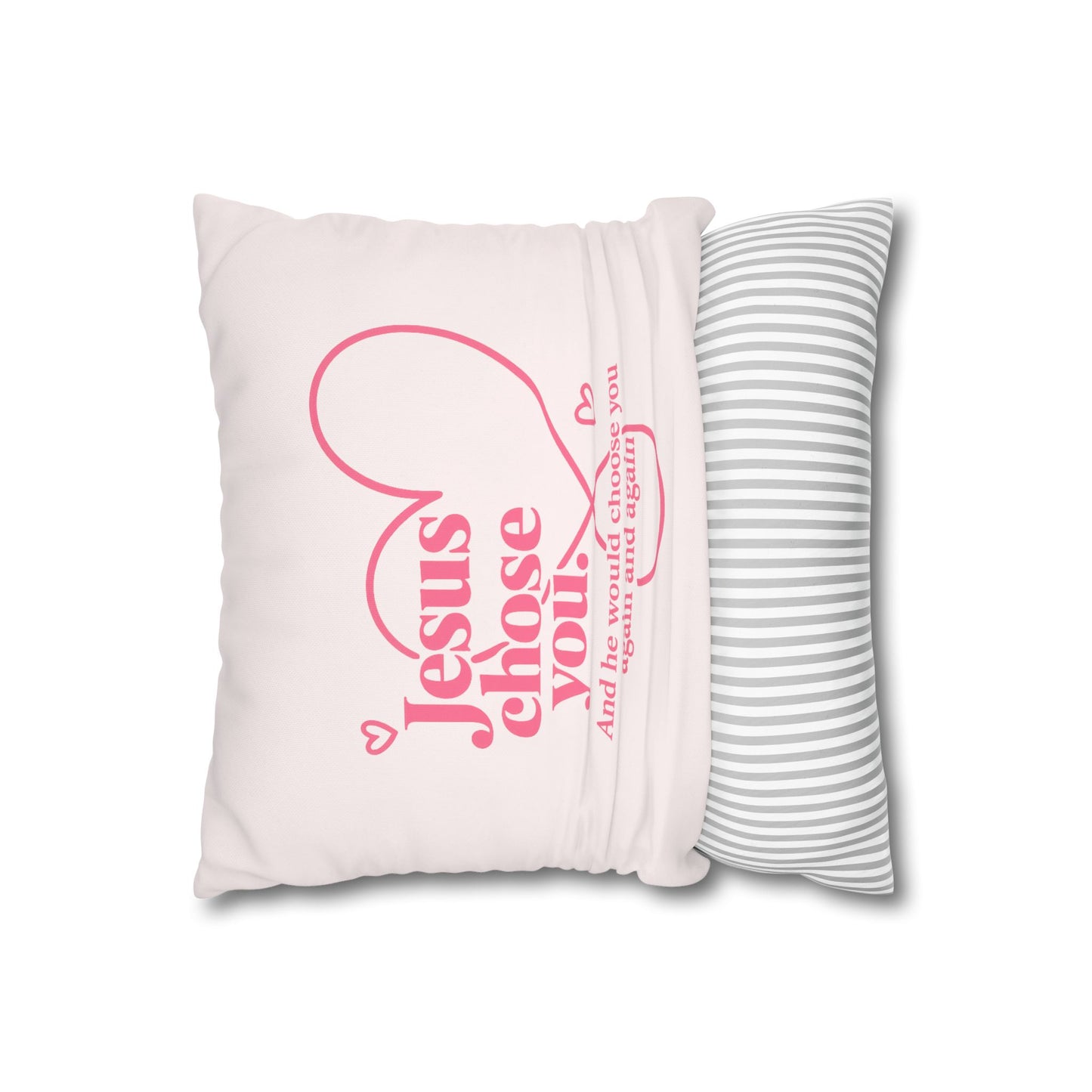 Christian Decorative Pillowcase — "Riding with Jesus & a Full Tank of Faith" Car Design