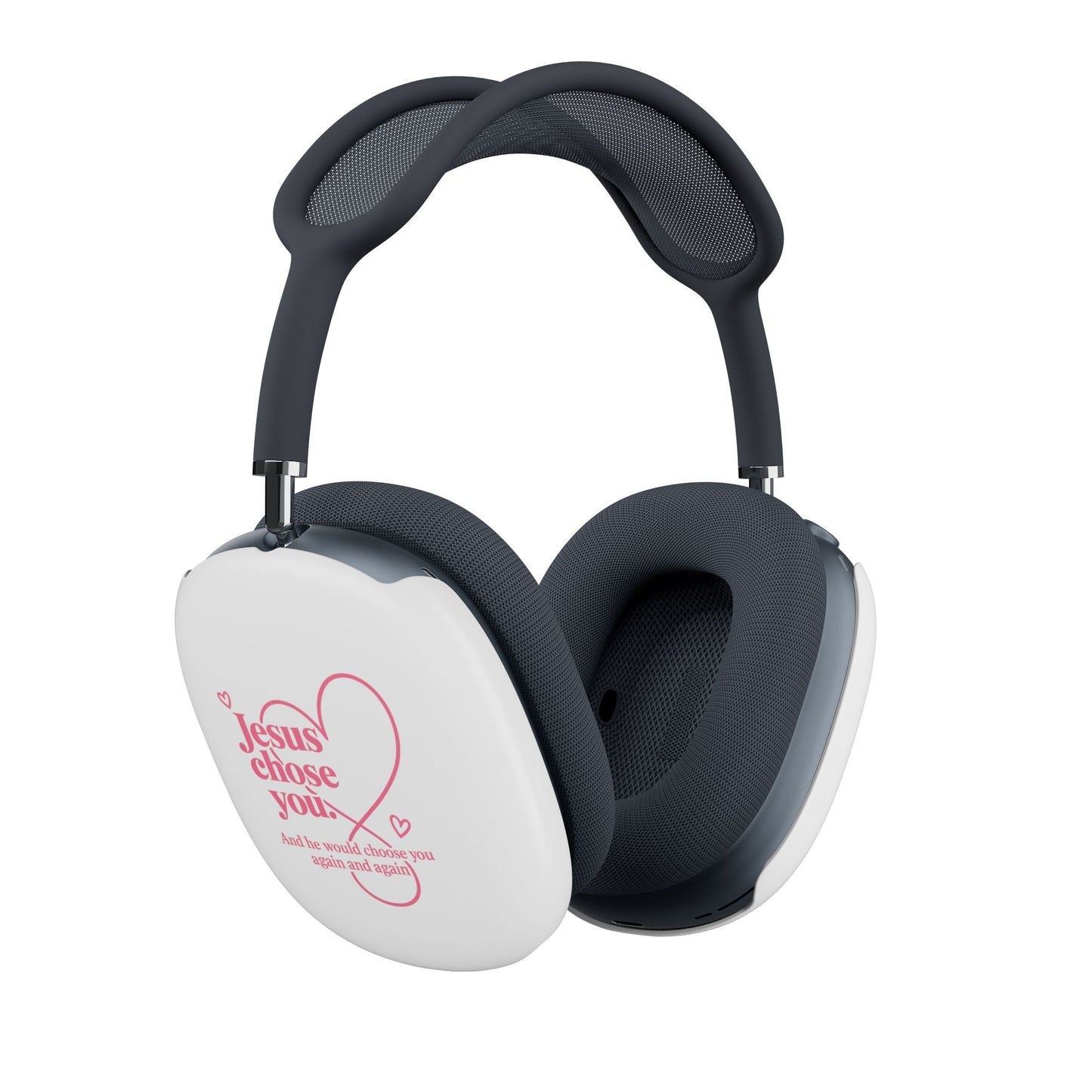 AirPods Max Case — Pink Retro Christian Music Design (“Jesus Chose You”)