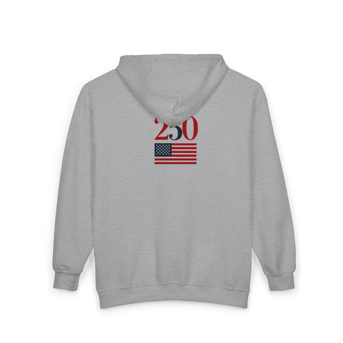 Made in U.S.A. Full-Zip Hoodie – America 250 Flag Sweatshirt