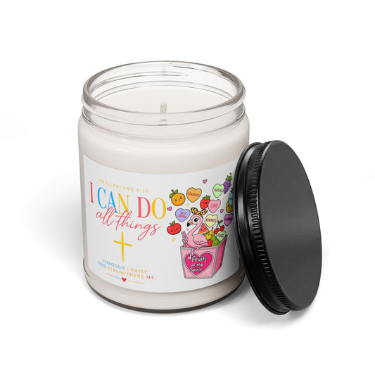 I Can Do All Things Soy Candle — 9oz Inspirational Christian Scented Candle