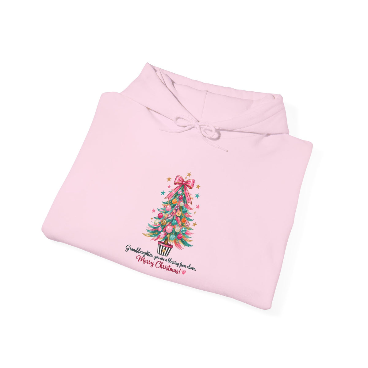 Christmas Tree Hoodie — 'Something evergreen, always close to me. Merry Christmas' Holiday Sweatshirt
