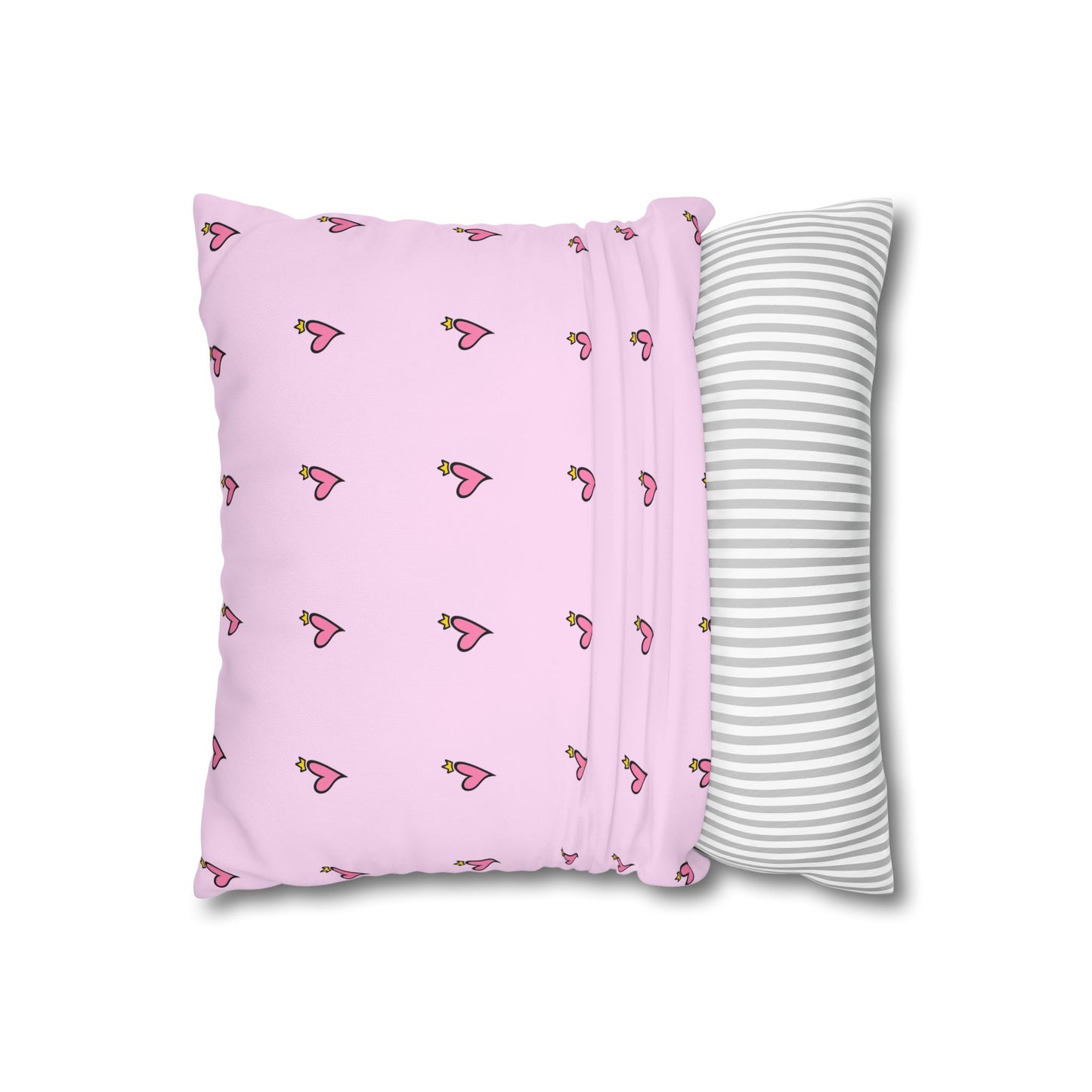 Riding with Jesus Square Pillowcase — Faith Beetle Car Design ("Riding with Jesus & a Full Tank of Faith")