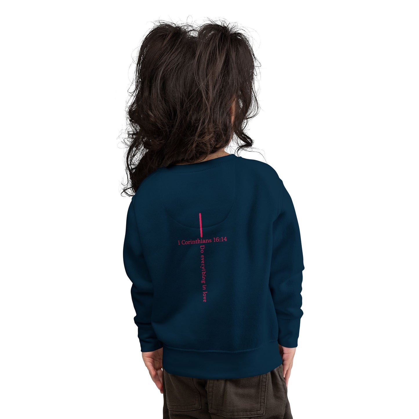 Toddler Sweatshirt — "I Roll With Jesus" Christian Toddler Tee