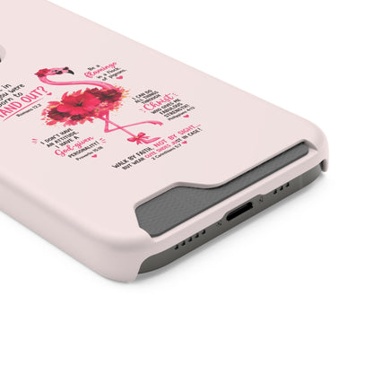Flamingo 'Stand Out' Phone Card Case — Slim Wallet iPhone Case