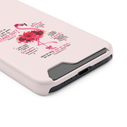 Flamingo 'Stand Out' Phone Card Case — Slim Wallet iPhone Case