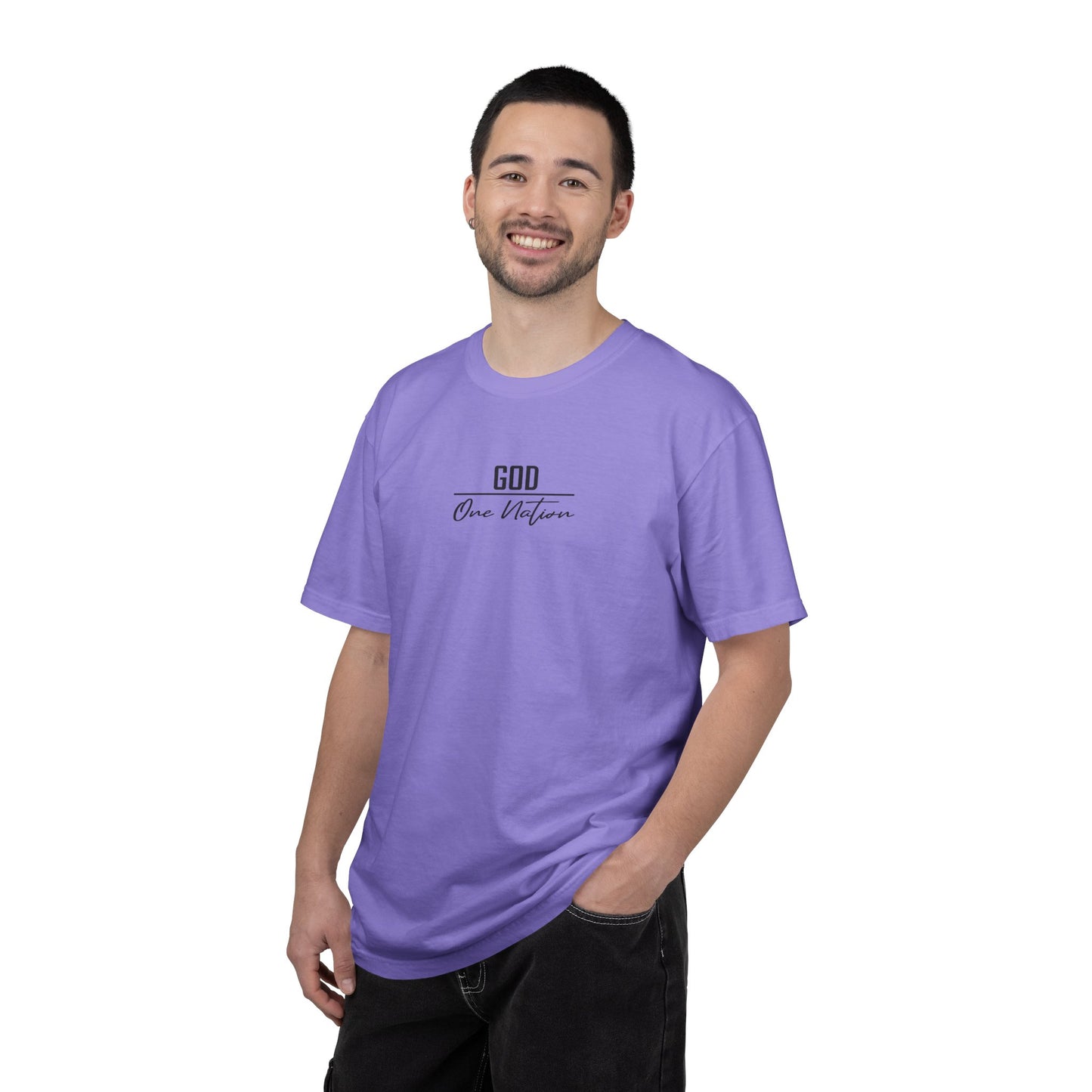Jesus Is The Way T-Shirt — “God One Nation” Christian Faith Tee (John 14:6)