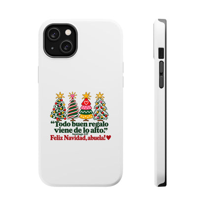 Christmas Grandma Phone Case — “Todo buen regalo viene de lo alto” Magnetic Impact-Resistant Case