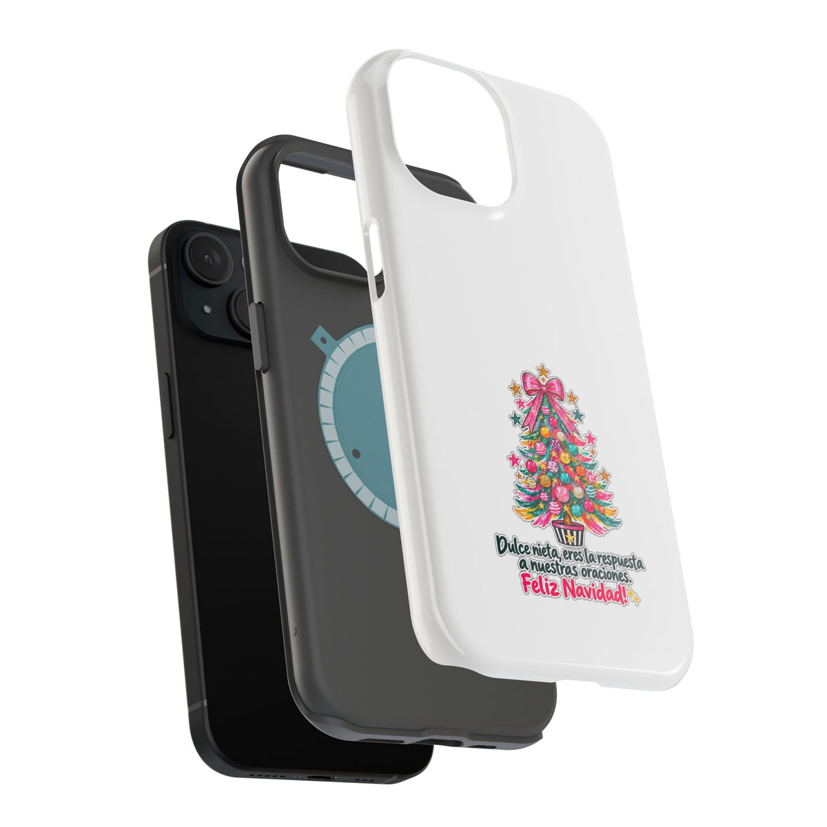Spanish| Christmas Tree Phone Case - "Feliz Navidad" Spanish Holiday Magnetic Impact-Resistant Case
