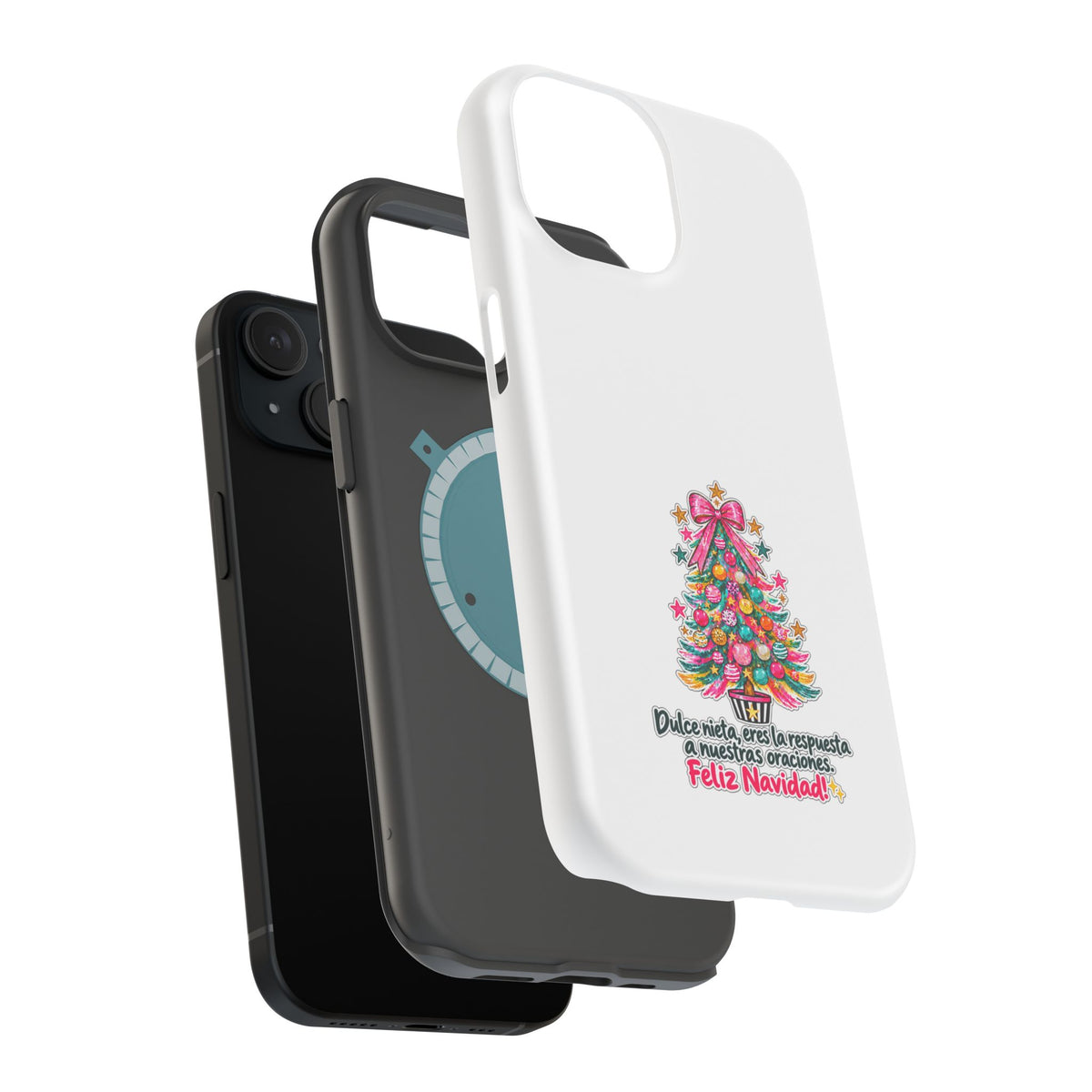Spanish| Christmas Tree Phone Case - "Feliz Navidad" Spanish Holiday Magnetic Impact-Resistant Case