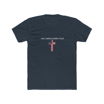 One Nation Under God Cross T-Shirt — Patriotic Christian Tee