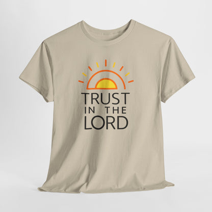 Trust in the Lord T-Shirt — Christian Sunrise Faith Tee