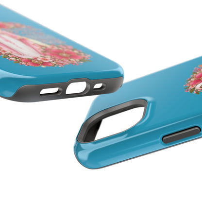 Religious Floral Phone Case — 'Blessed Virgin' Magnetic Impact-Resistant Case