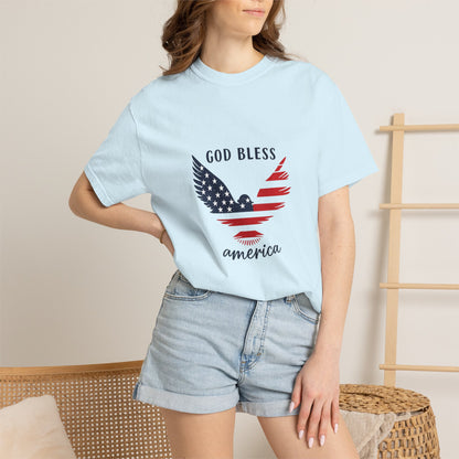 God Bless America Eagle T-Shirt — Patriotic USA Flag Tee