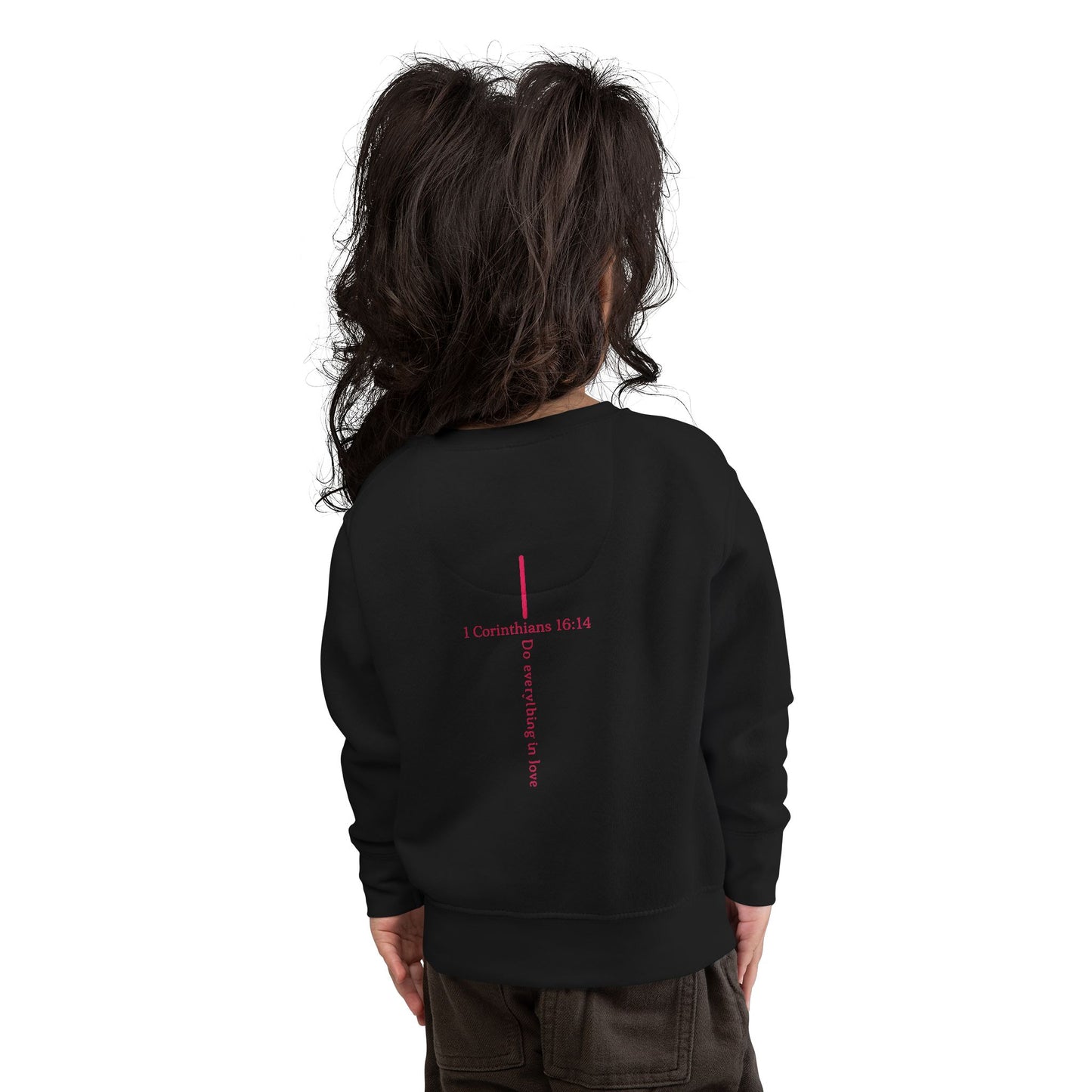Toddler Sweatshirt — "I Roll With Jesus" Christian Toddler Tee