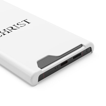 Christian Phone Card Case — Minimal 'CHRIST' Text Wallet Phone Case