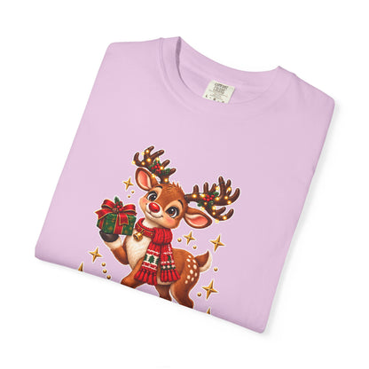 Christmas Reindeer T-Shirt — "Sweet Granddaughter You're an Answered Prayer" Holiday Tee