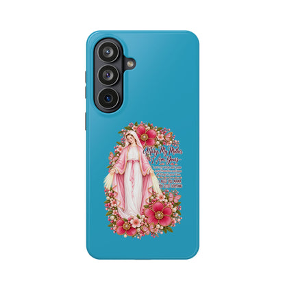 Religious Floral Phone Case — 'Blessed Virgin' Magnetic Impact-Resistant Case