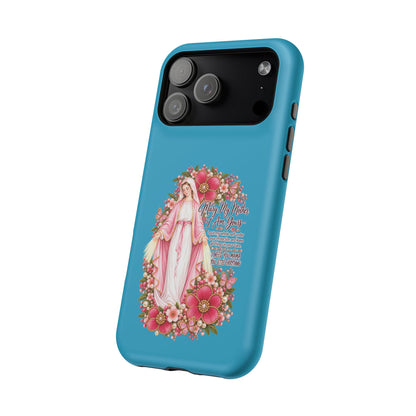 Religious Floral Phone Case — 'Blessed Virgin' Magnetic Impact-Resistant Case