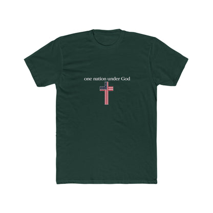 One Nation Under God Cross T-Shirt — Patriotic Christian Tee
