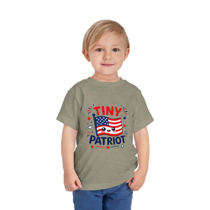 Tiny Patriot Toddler Tee – Cute American Flag 4th of July Shirt