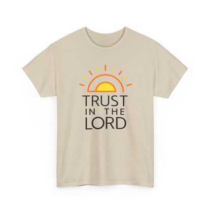 Trust in the Lord T-Shirt — Christian Sunrise Faith Tee