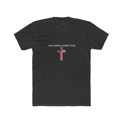 One Nation Under God Cross T-Shirt — Patriotic Christian Tee