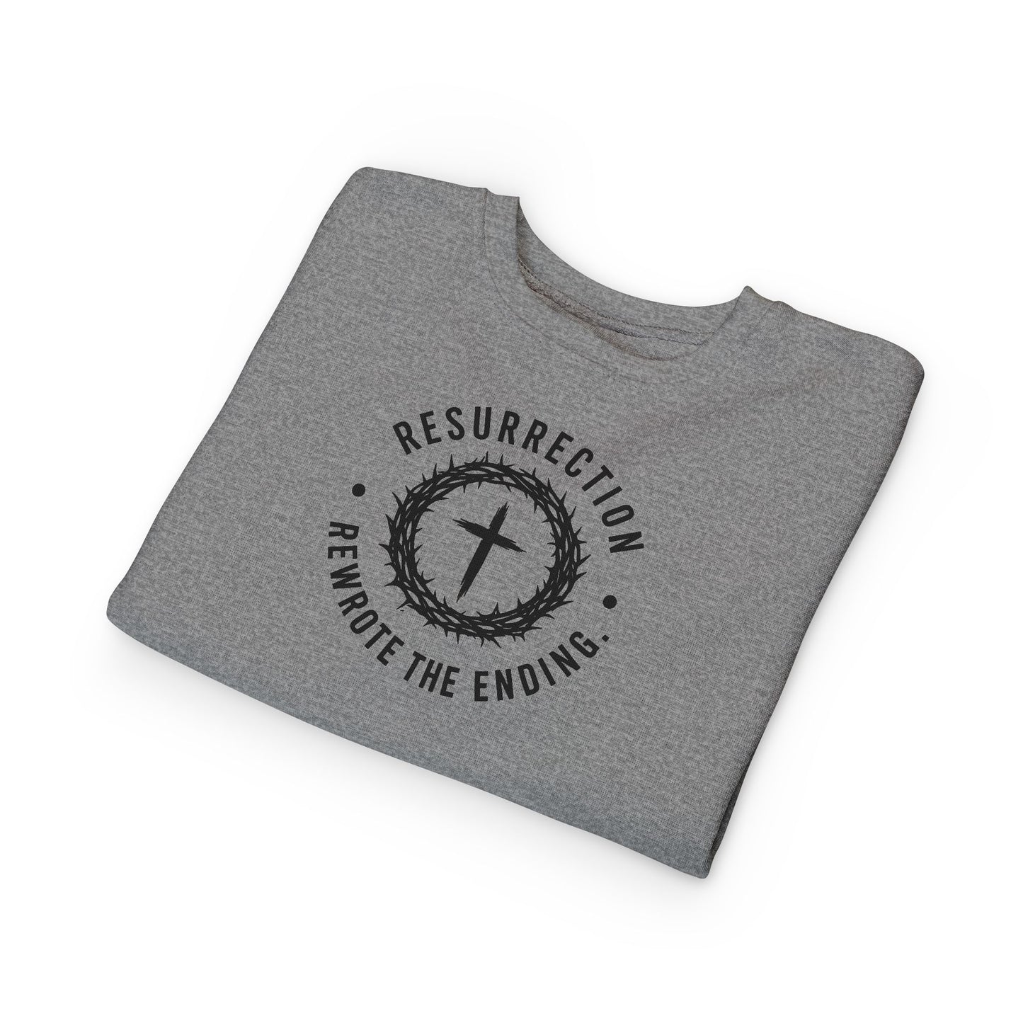 Resurrection Cross Toddler Sweatshirt — Religious Easter Kids Pullover