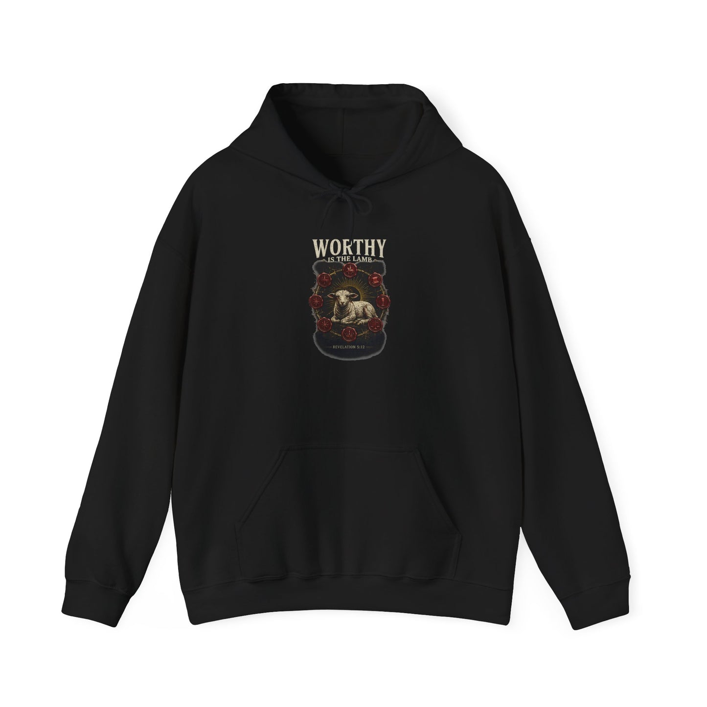 Worthy of the Lamb double print Hoodie – Christian Sheep & Roses Gospel Pullover