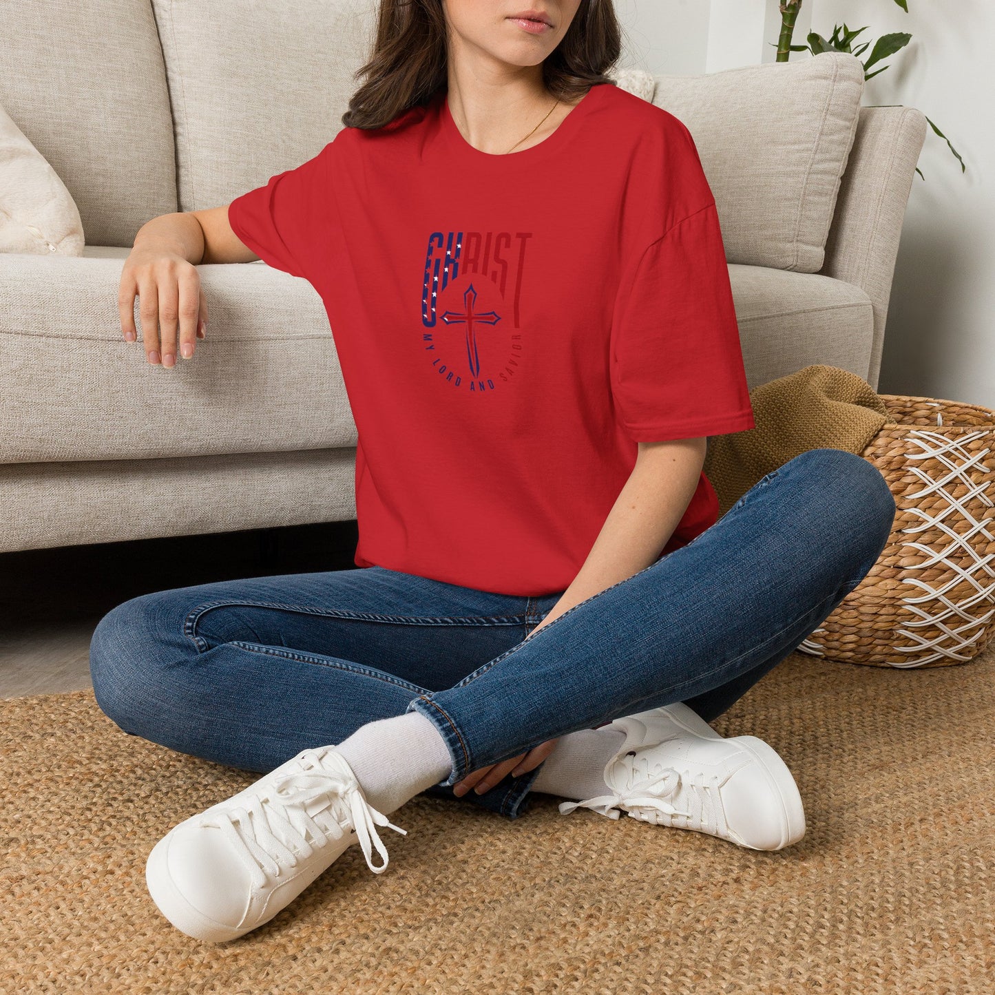Patriotic 'Christ My Lord and Savior' T-Shirt