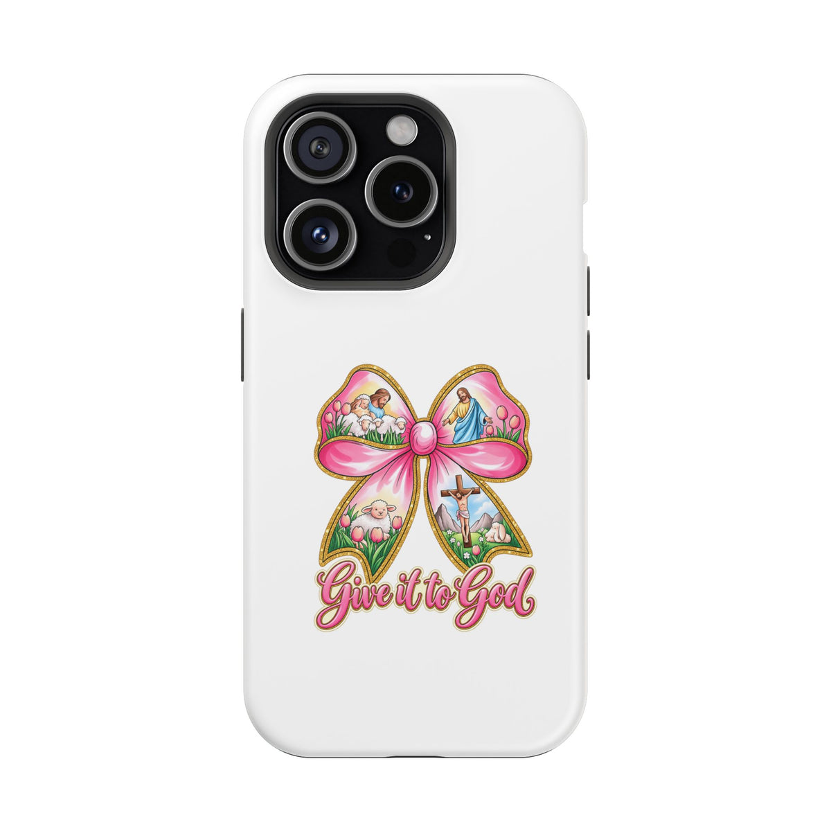 Give It to God Phone Case — Floral Bow Christian iPhone Cover