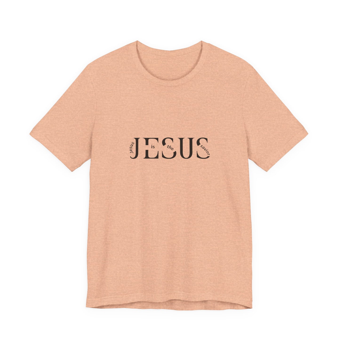 Jesus Minimalist Tee — Distressed Script Christian T-Shirt