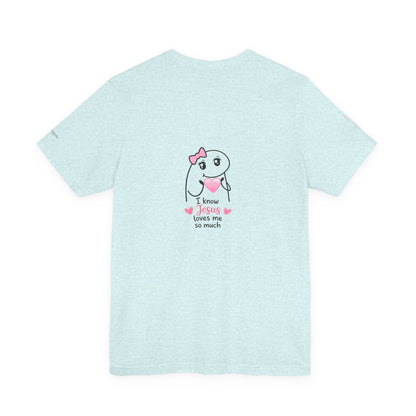 Christian Kids Tee — Cute Tooth Fairy Design with “I Know Jesus Loves Me So Much”