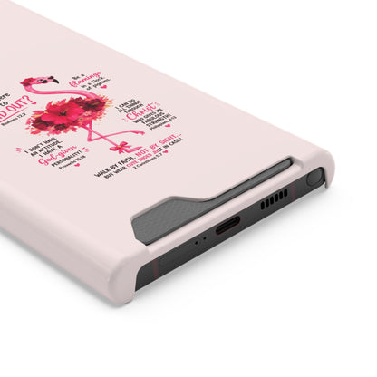 Flamingo 'Stand Out' Phone Card Case — Slim Wallet iPhone Case