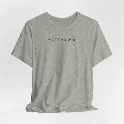 Matthew 6 Prayer Cross Tee — Our Father Lord's Prayer Christian T-Shirt