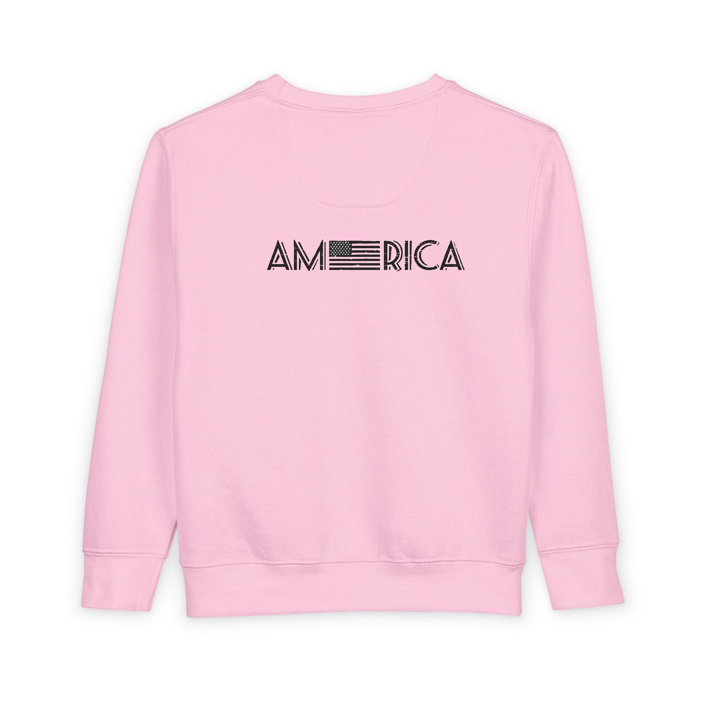 Toddler Sweatshirt - 'Duty to God' Patriotic Eagle & Flag