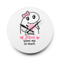 Acrylic Wall Clock — "I Know Jesus Loves Me So Much" Cute Faith Decorative Clock
