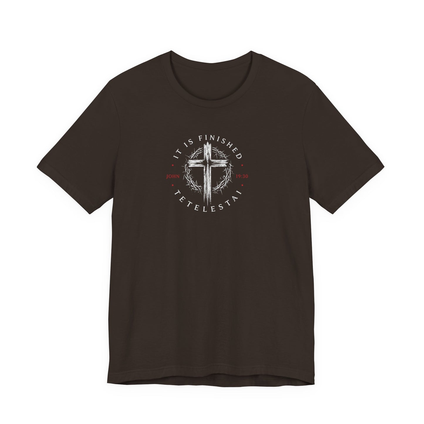 Faith Cross T‑Shirt – "It Is Finished" Christian Tee