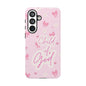 Child of God Pink Phone Case — Cute Christian iPhone Cover with Bows & Hearts