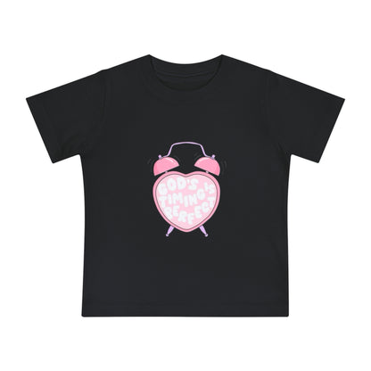 Baby T-Shirt — Pink "Child of God" Heart Alarm Design