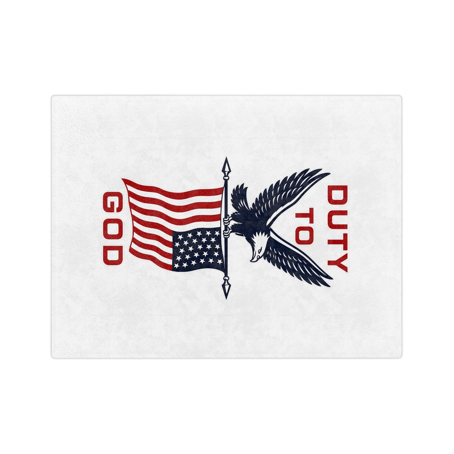 Duty to God American Eagle Blanket