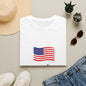 USA Flag T-Shirt — "Created with a Purpose" Patriotic American Tee
