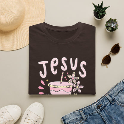 Jesus & Coffee T-Shirt — Cute Pastel Faith Graphic Tee